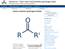 Tablet Screenshot of ketose.no